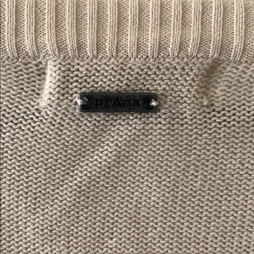 Prana Cream and Oatmeal Knit Sweater - Picture 4 of 6